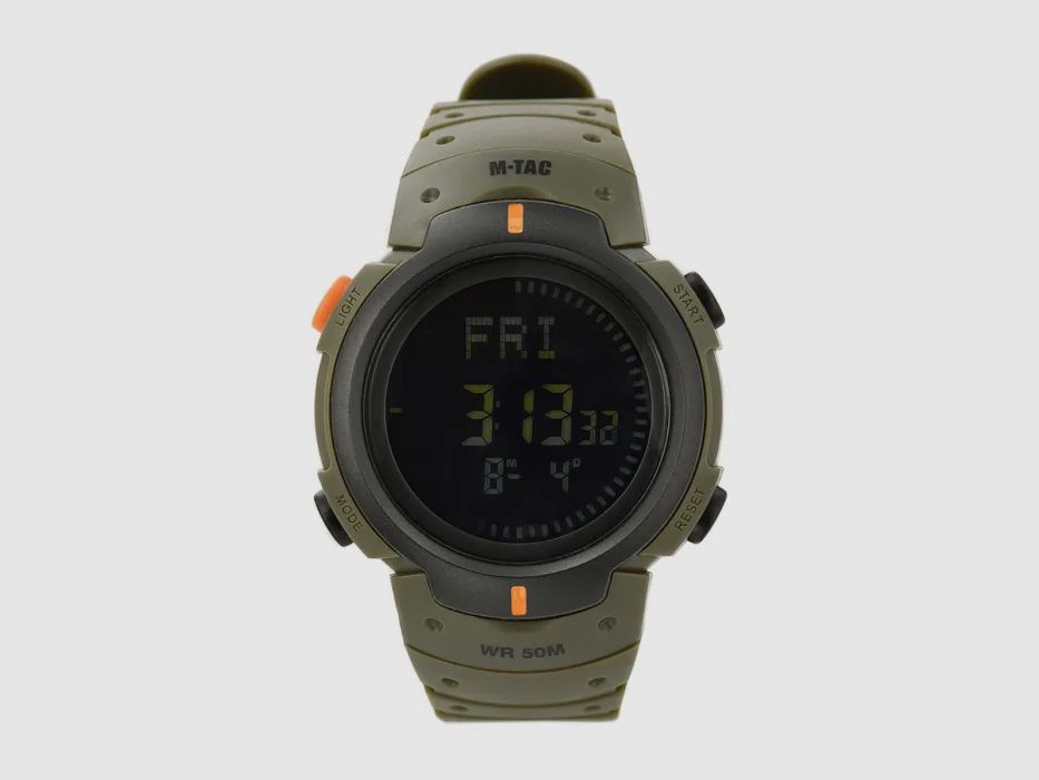 M-Tac® Taktische Uhr mit Kompass Oliv