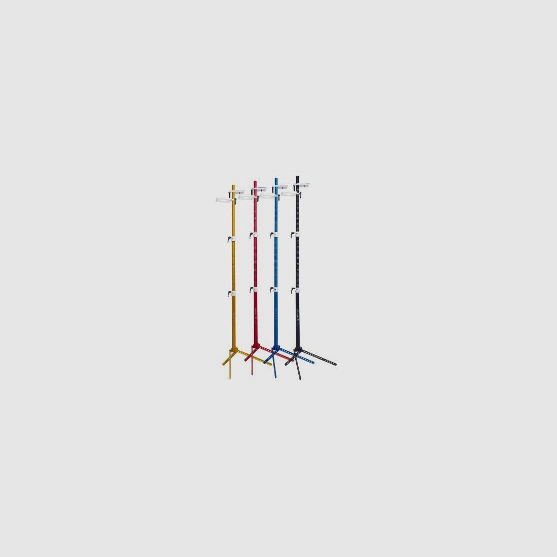 Soporte de rifle de tres patas Gehmann, soporte Gehmann rojo anodizado