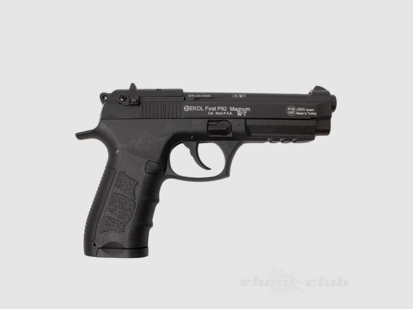 Ekol Firat P92 Magnum Pistola a Salve 9mm P.A.K. Nera
