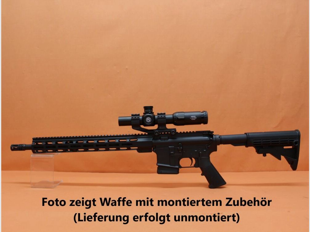 AimZone Ha.Büchse .223Rem AimZone Aim15 Basic Sporter 16M System AR-15 +Geco 1-6x24 Zielfernrohr+Burris PEPR