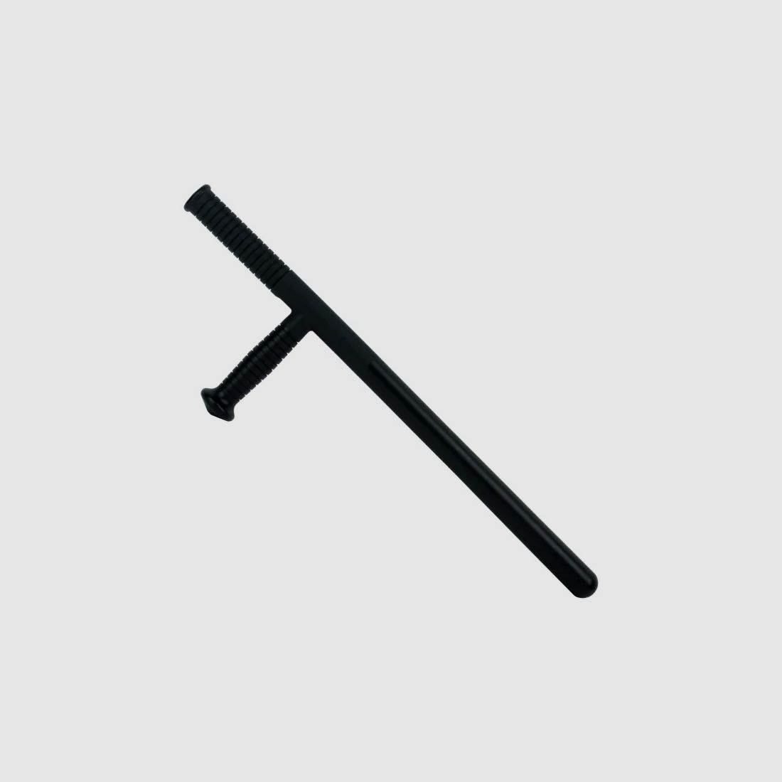 Tonfa con empuñadura lateral, 59 cm, plástico duro, negro, superficie mate