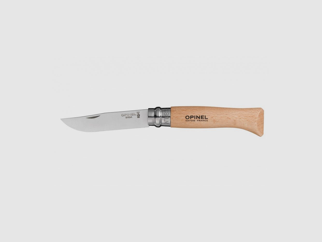 OPINEL N°8 COUTEAU PLIANT TRADITION - ACIER INOXYDABLE - ANNEAU DE SÉCURITÉ, image 3 sur 4