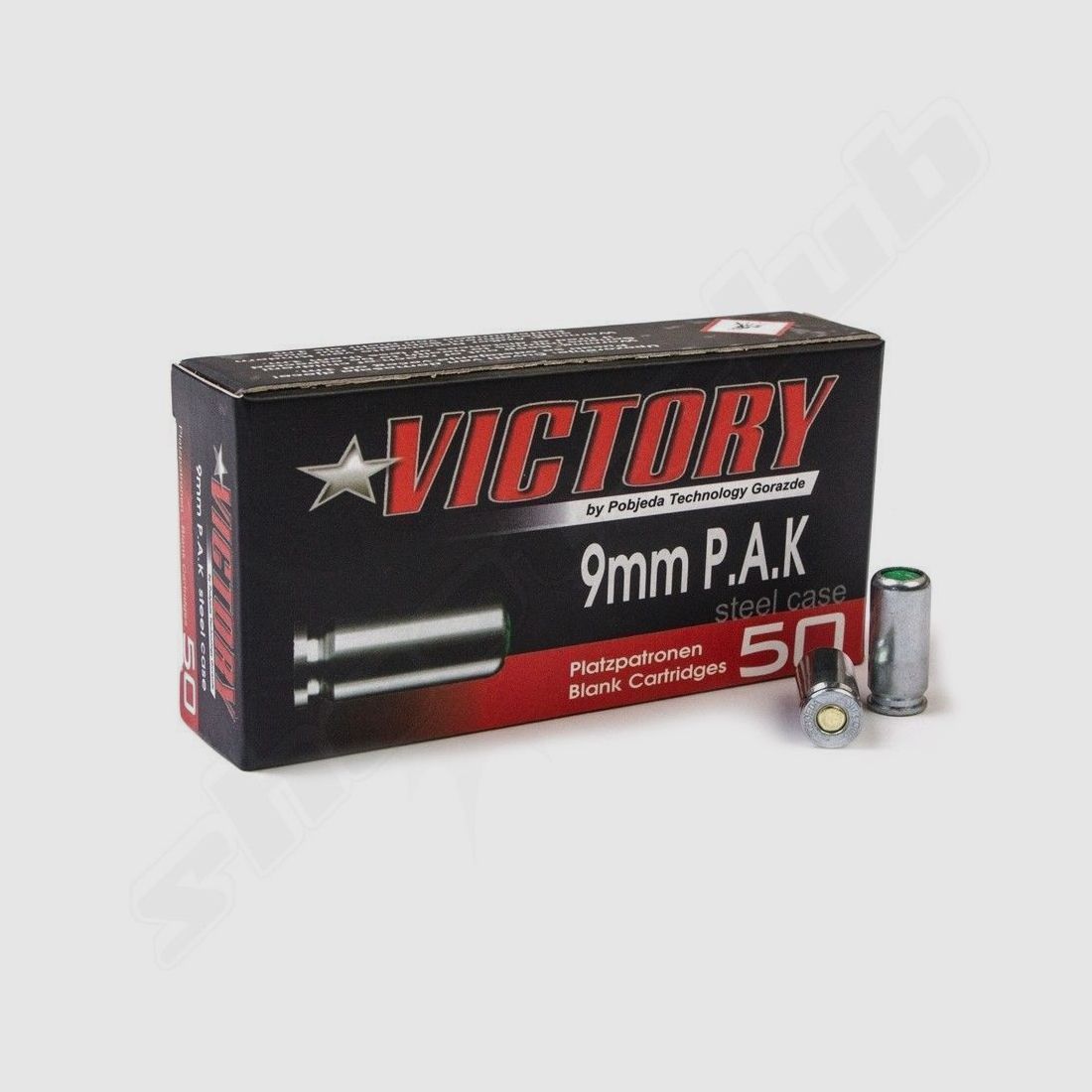 Platzpatronen Victory 9 mm P.A.K. - 50 Stk.