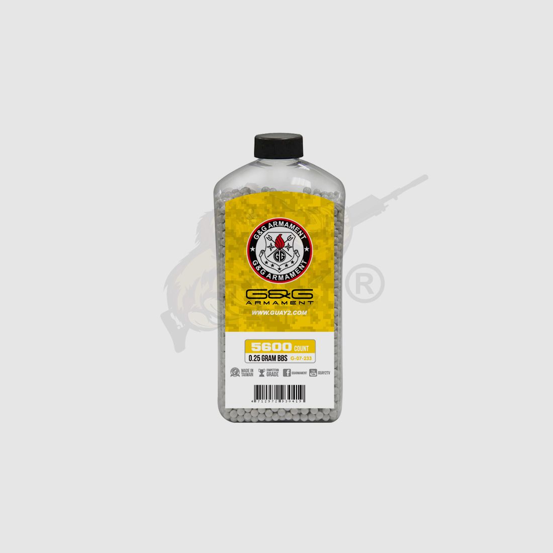 Perfect Airsoft BB`s 0.25g (5.600 Stück) diameter 5,95mm - Weiß