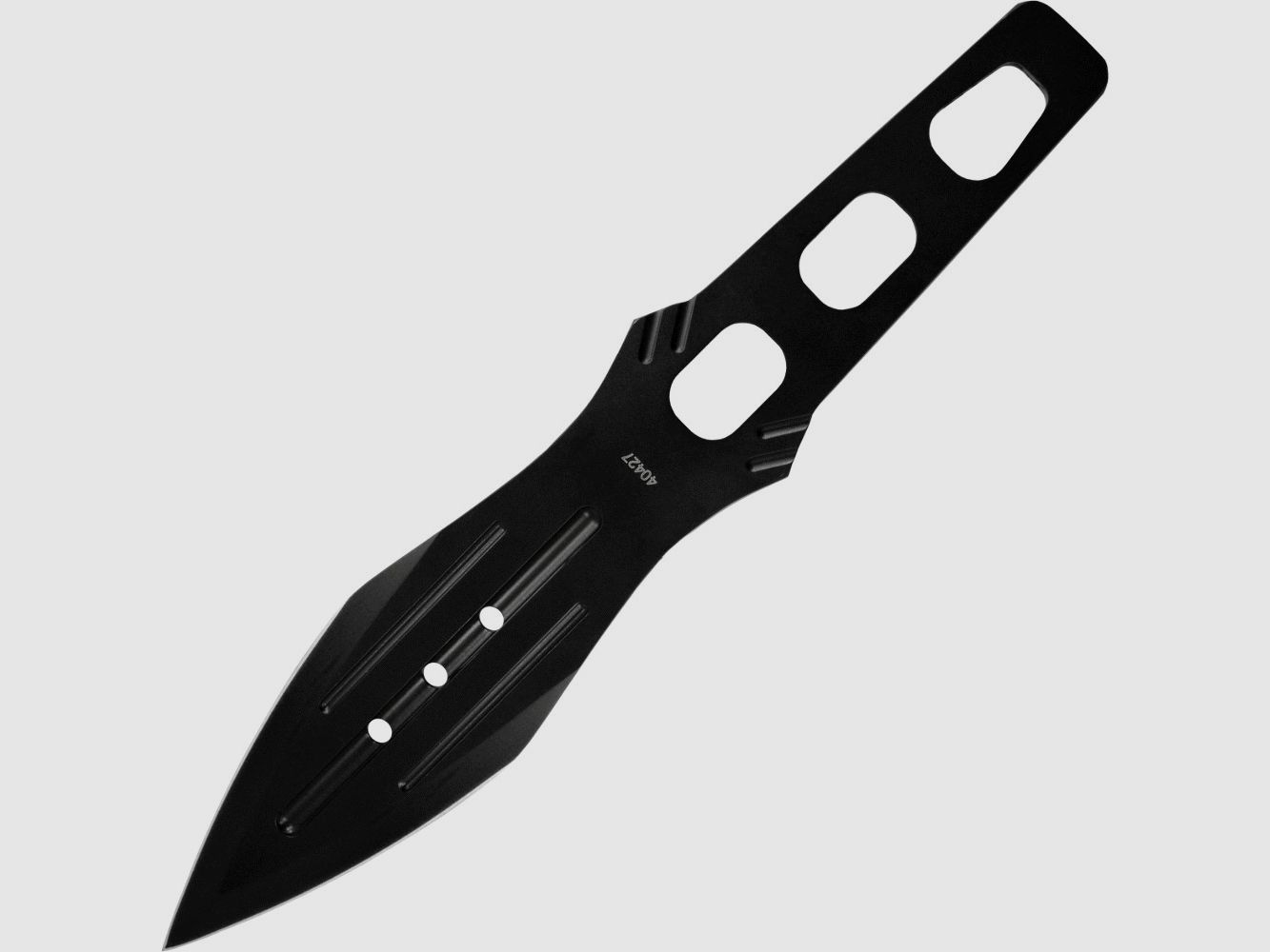 Throwing knife black coated including nylon sheath