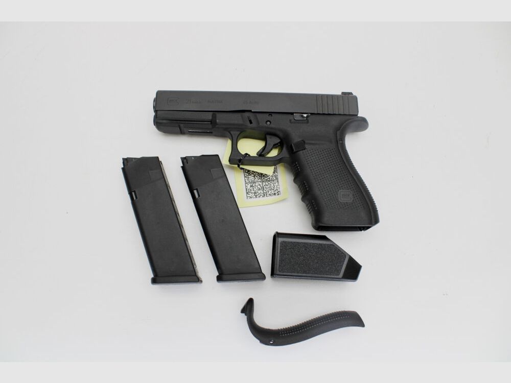 Pistole Glock 21 GEN 4 Kal 45ACP mit 2 Magazinen und Tasche .45Auto