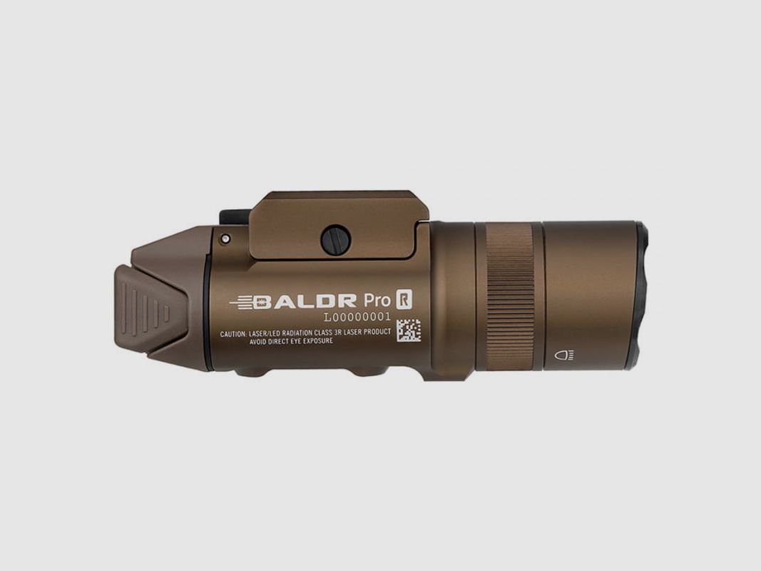 Torcia Olight Pro Desert Tan 1350 lm laser verde, immagine 6 di 9