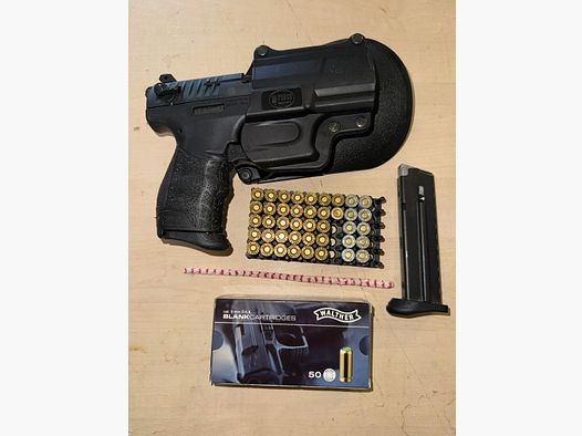 Walther P22 with accessories