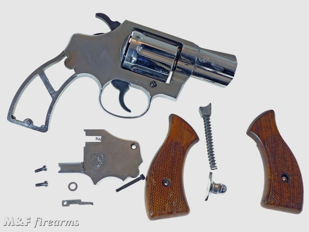RECK Schreckschuss Revolver San Francisco Kaliber 9 mm RK (.380 Knall) STAINLESS
