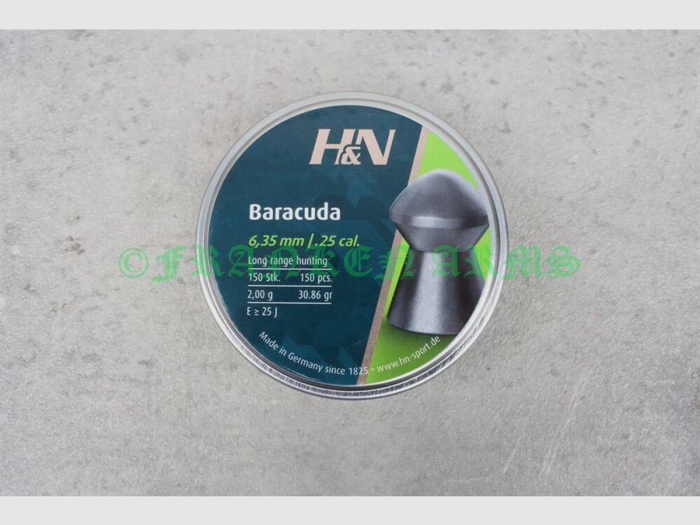 H&N Baracuda 6,35mm 150 Stück Staffelpreise