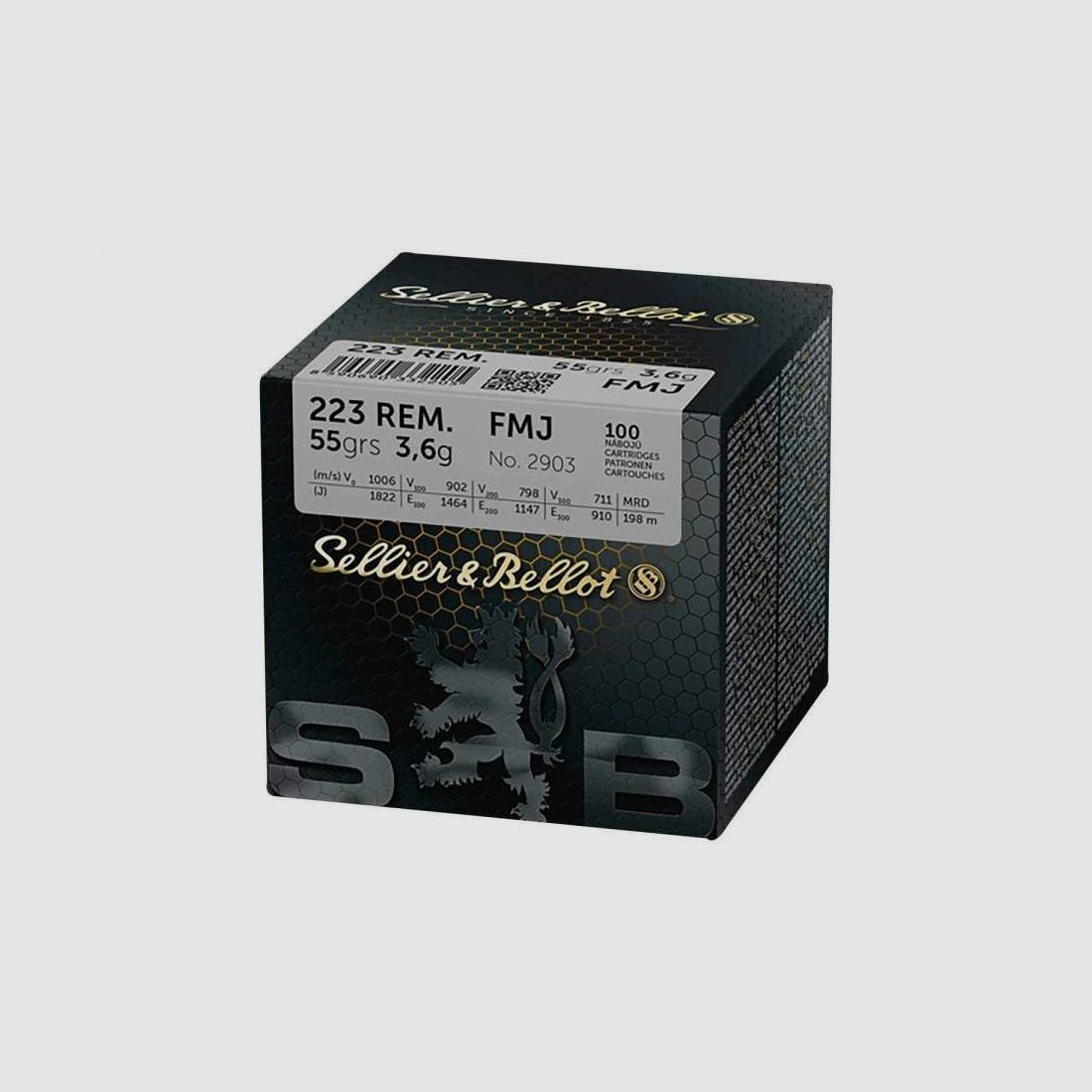 Sellier & Bellot .223 Rem. Vlm BT 3,6g/55grs.