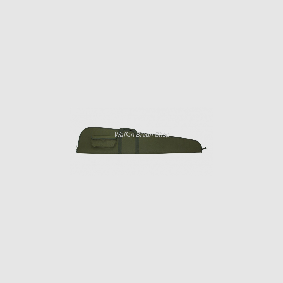 Büchsenfutteral mit Tasche, grün 128cm Länge 600D Nylon-Material Microfleece Futter Doppelzipper Tra