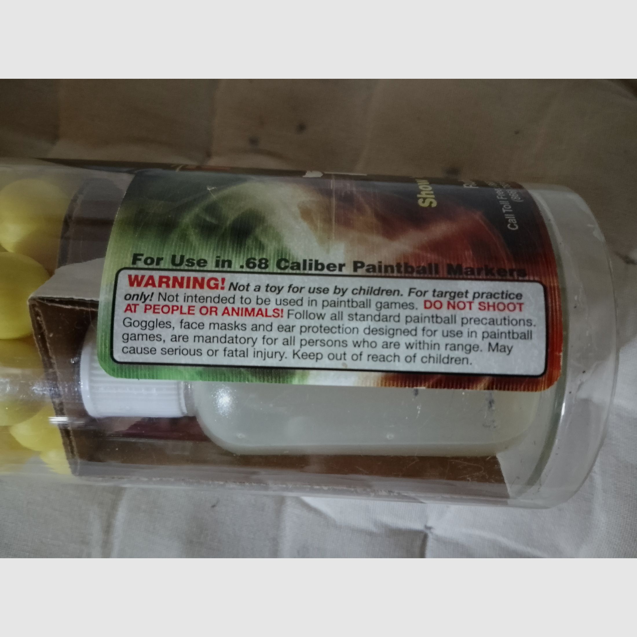 200 Rufus Dawg Target Balls .68 Hdr68 Paintballs T-Balls vergelijkbaar met Rubberballs nieuw geel zeldzaam