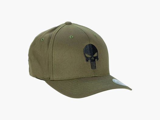 Café Viereck Café Viereck Cap Flexfit Punisher schwarz oliv - S/M