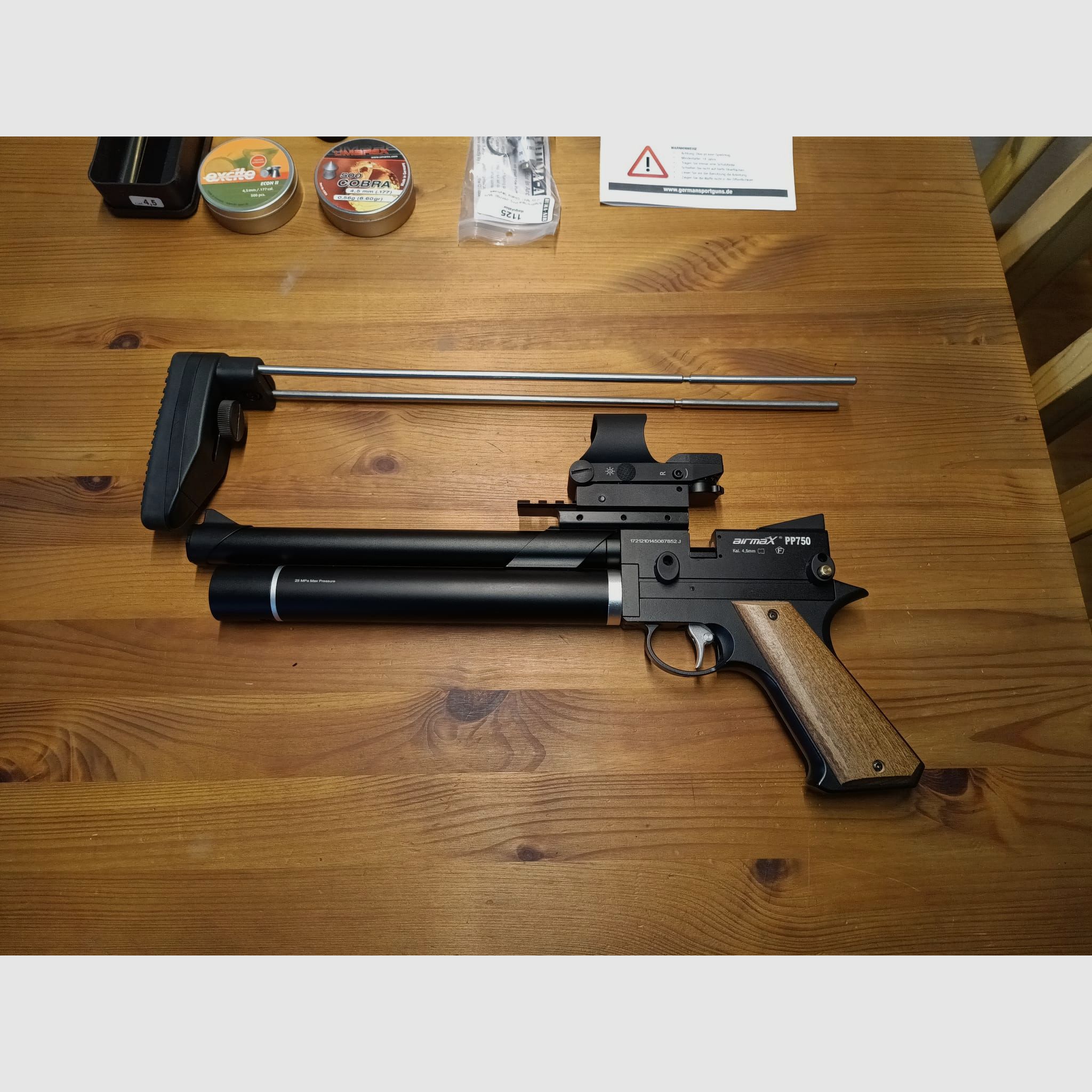 airmax  PP750 4,5mm - aire comprimido, PCP