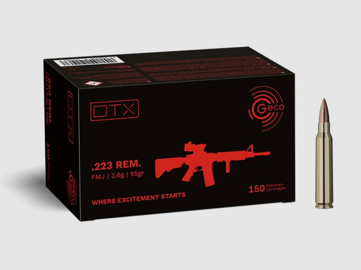 GECO Kal.223 Rem DTX FMJ 55gr /150, Bild 1 von 3