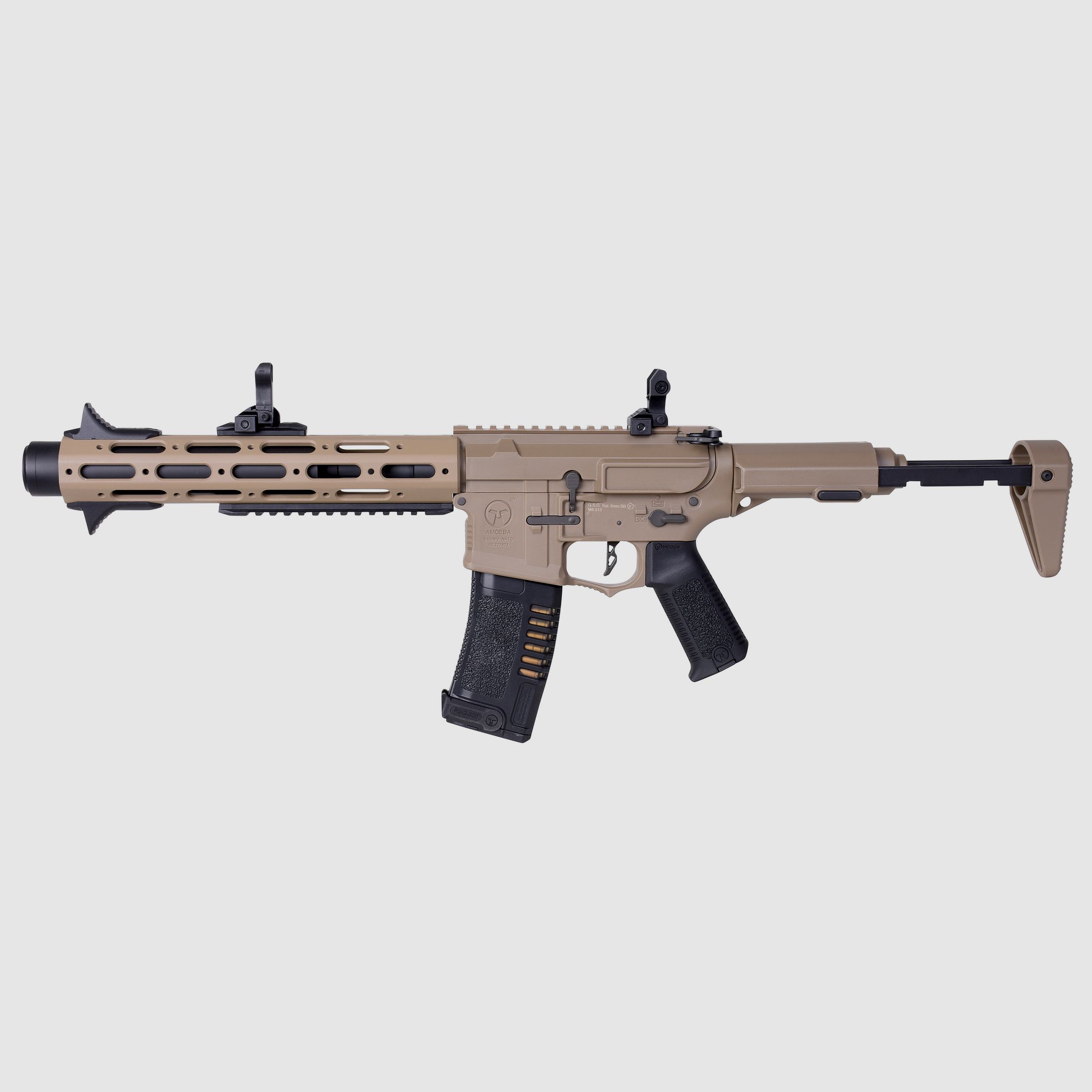 Ares Amoeba M4 013 Donker Aarde 6mm - Airsoft S-AEG