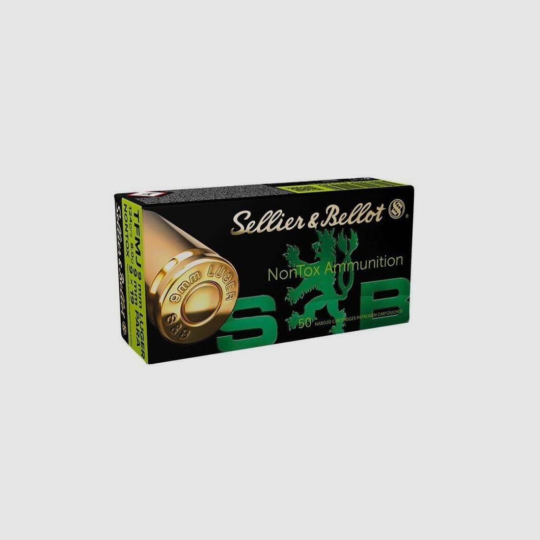 Sellier & Bellot 9 mm Luger Palla Intera TFMJ NONTOX 124 gr. - 50 pz.
