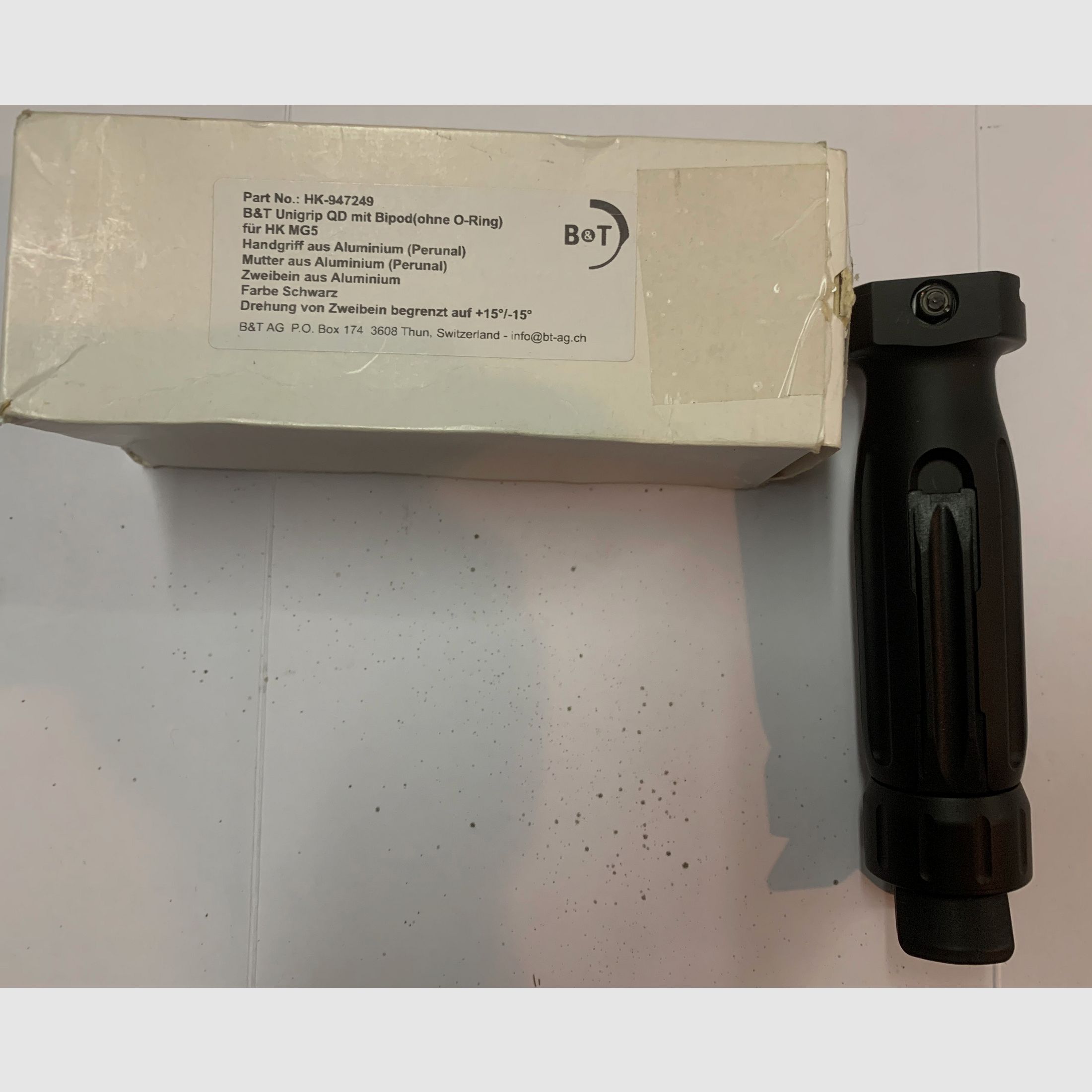 Heckler & Koch B&T Sturmgriff mit Zweibein Einschub für Schalter