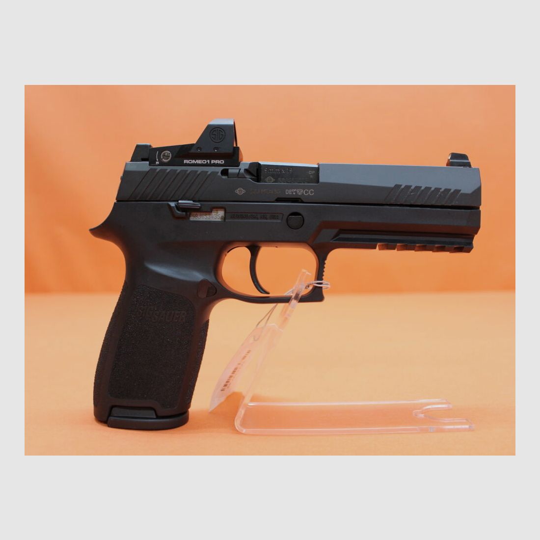 SIG Sauer Ha.Pistolet 9mmLuger SIG Sauer P320 RXP Taille Complète 119mm Canon/ ROMEO1 PRO Viseur Point Rouge (9mmPara)