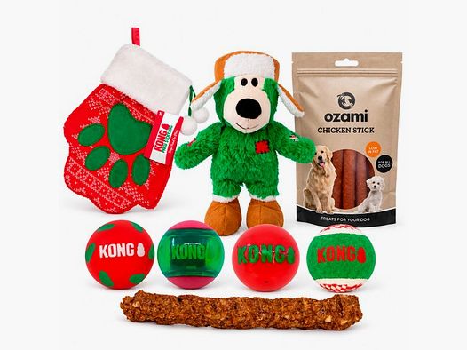 Adventskalender til hunden med KONG legetøj & Ozami godbidder