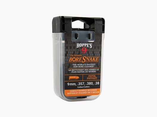 HOPPES BoreSnake Pulitore di Canna Pistola Cal 9mm/.357