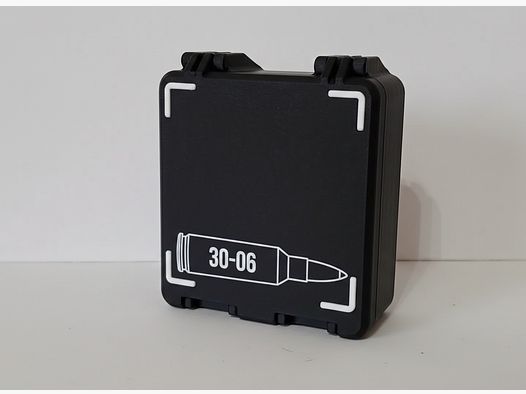Filamelt ammunition box / 30-06 Springfield / 'folding / locking lid' / cartridge box, ammo box