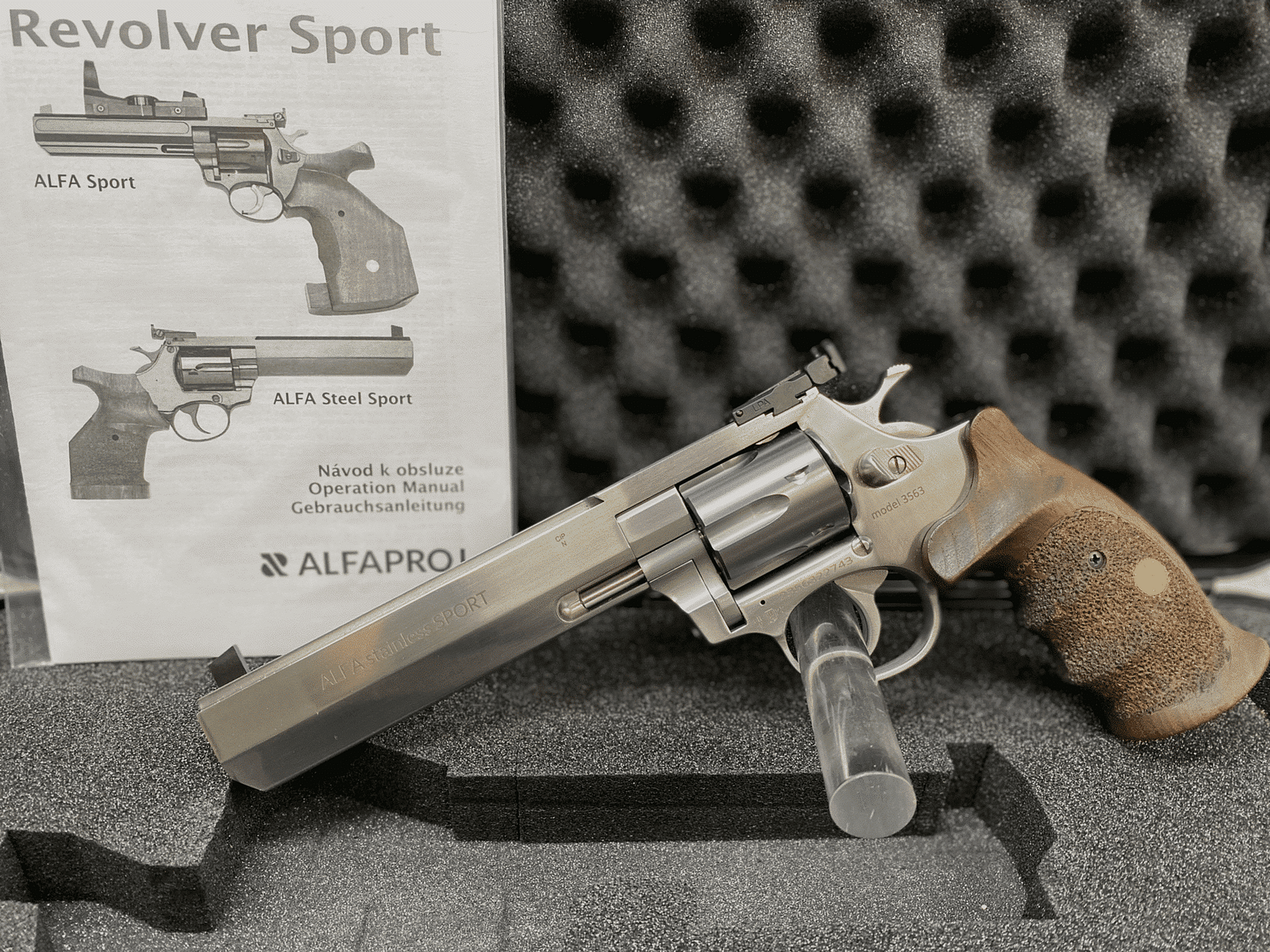 ALFA ProJ Steel SPORT acciaio inossidabile 3563 Revolver 6″ | .357 Mag.