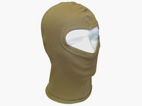 Sturmmaske / Balaclava / Sturmhaube - 1 Loch - dünn - Baumwolle - Coyote (Beige)