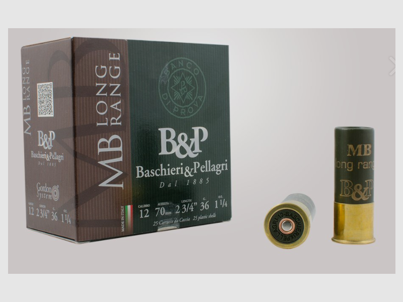 Baschieri & Pellagri munitions à plomb 12/70 Nr. 2 MB Long Range 3.5mm