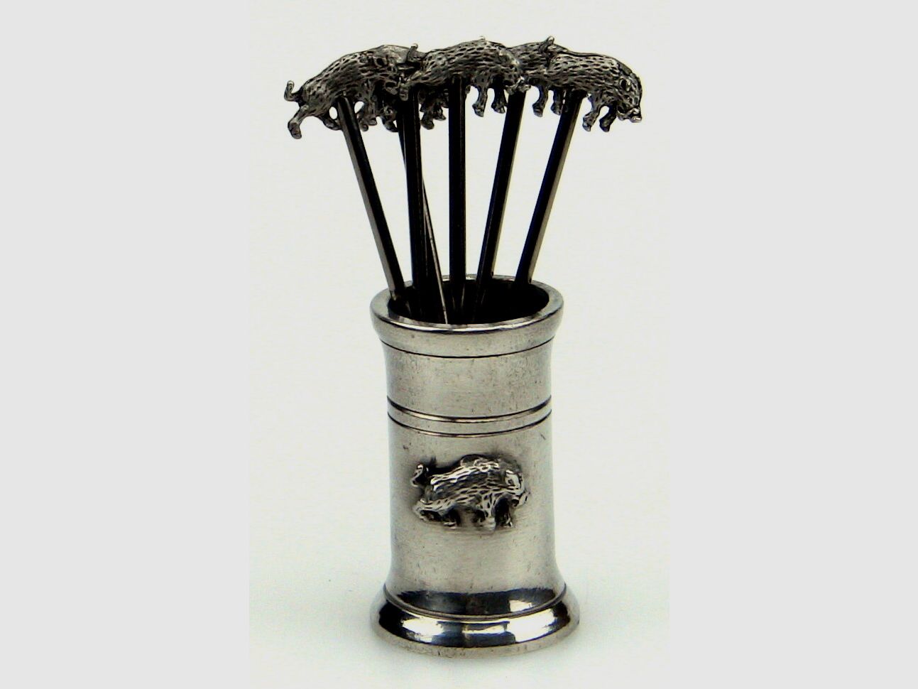 Lovergreen Accessoires Motiv Tpfchen aus Zinn mit Gbelchen