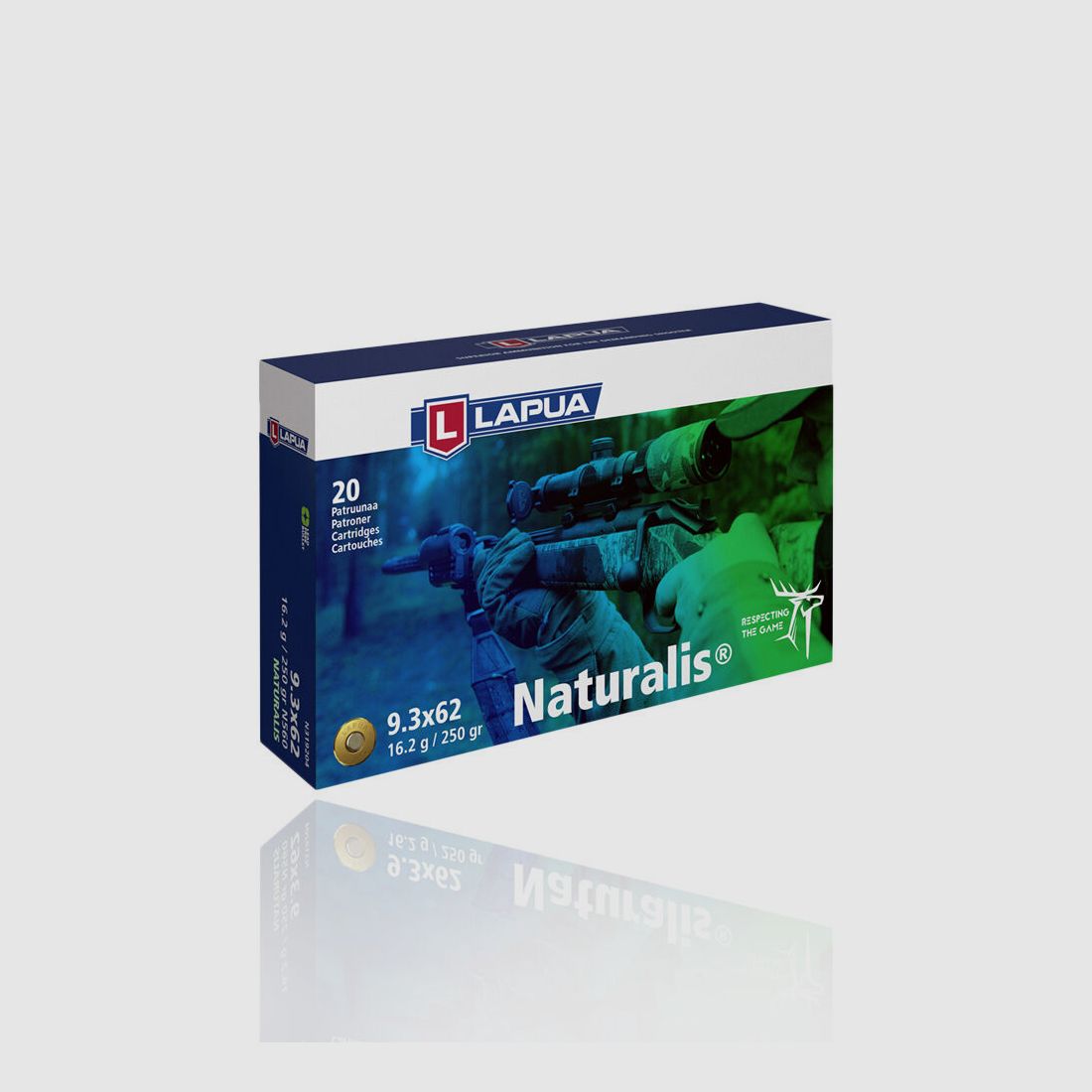 Lapua Naturalis 250gr. 20pcs 9.3x62