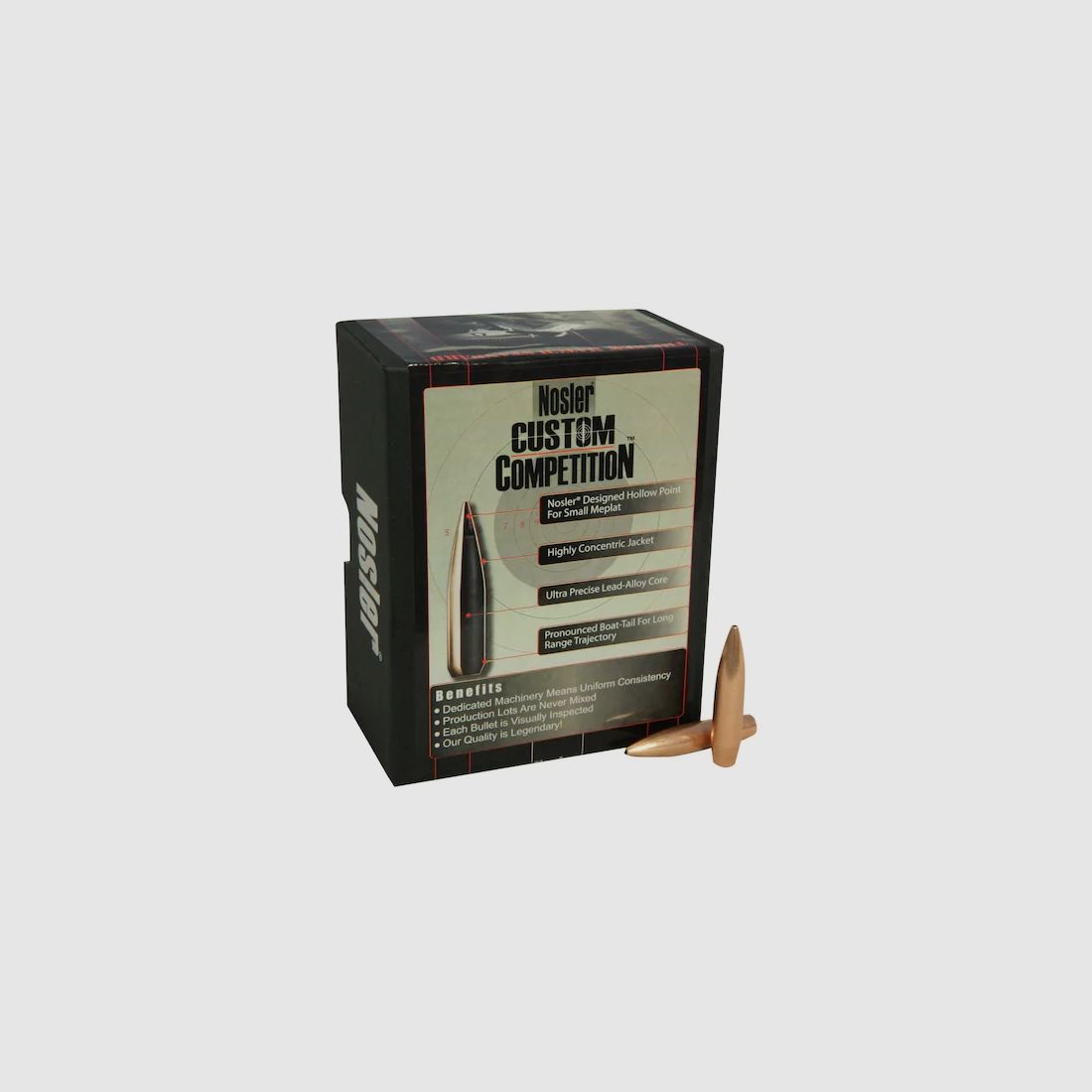 Nosler Geschoss Custom Competition .30/.308 220GR HPBT 100 Stück
