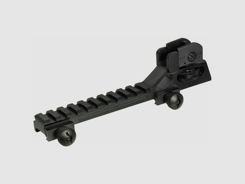 UTG 12,7mm Picatinnyerhhung mit integrierter Kimme