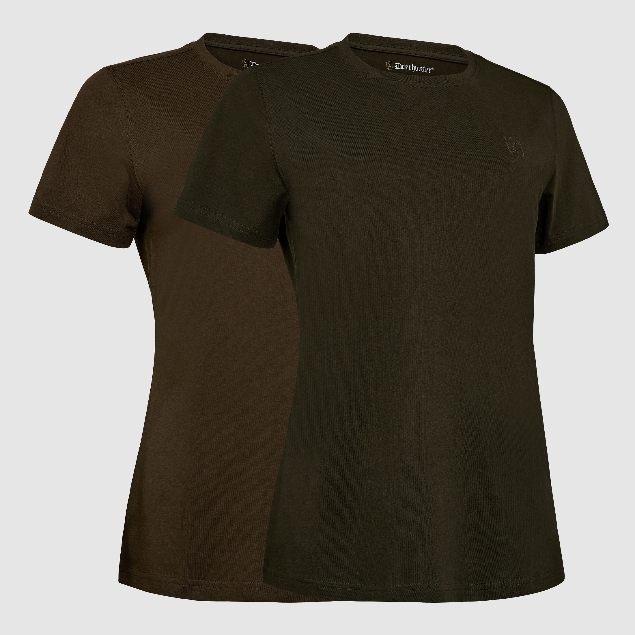 Lady 2er-Pack T-Shirts - Fallen leaf / Timber – Kleidergröße Damen: 42