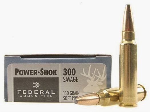 Federal Power-Shok .300 Savage 180GR JSP 20 cartouches