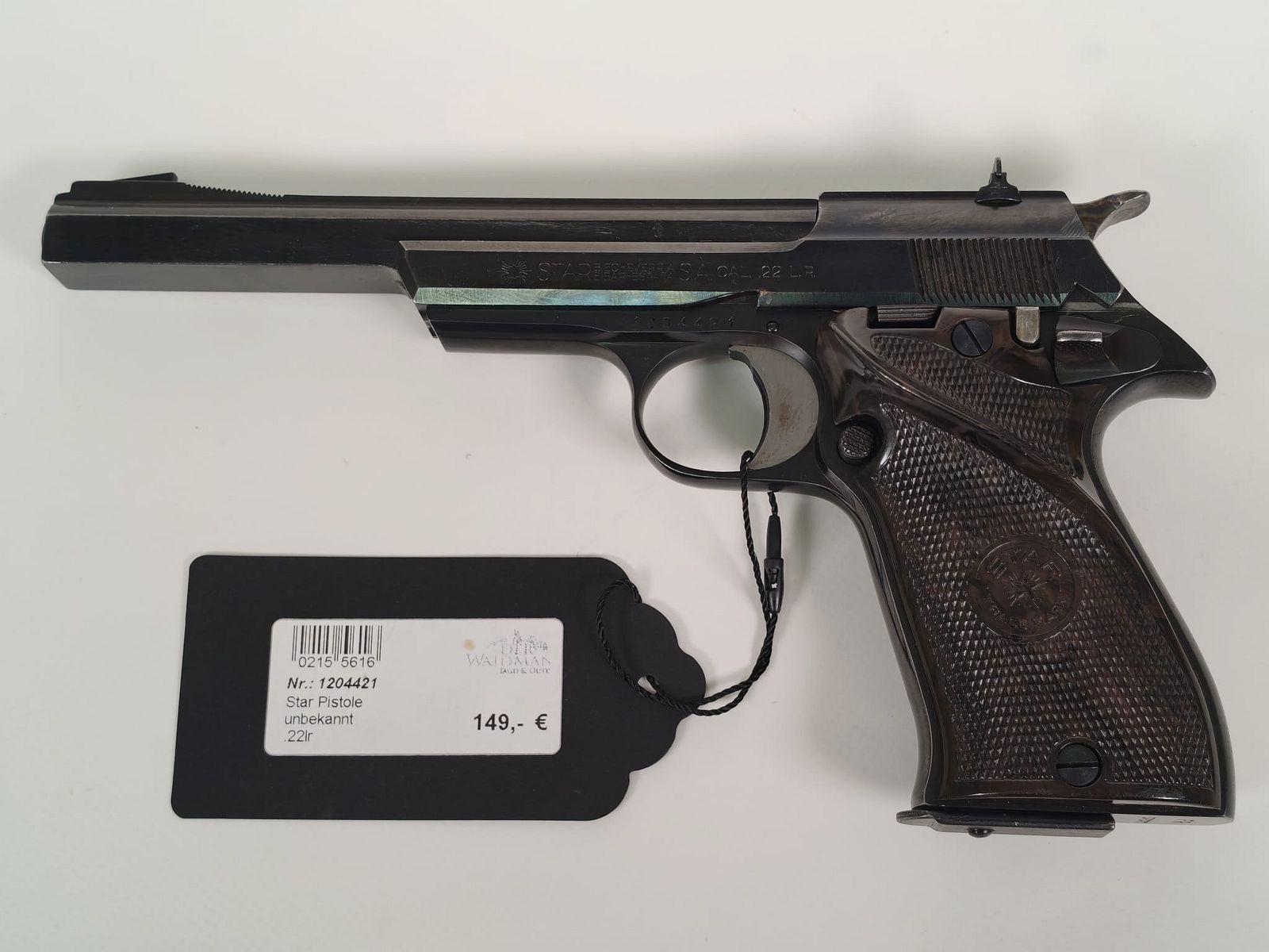 Star .22 lr Pistole mit 15 cm Lauf