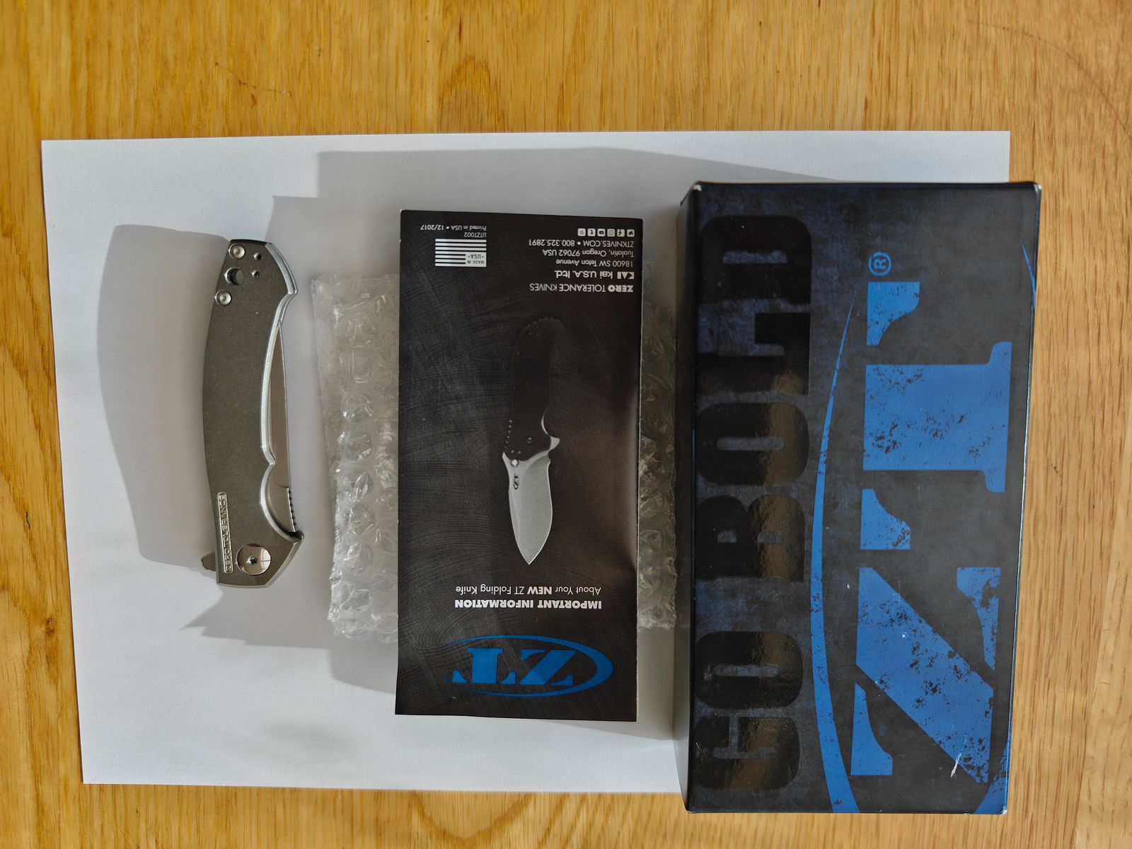 Zero Tolerance ZT 0450 Sinkevich Titan comme neuf
