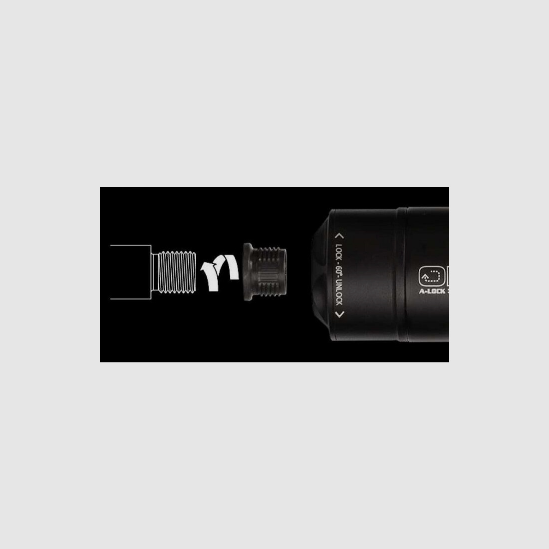 Tłumik A-Tec H3 A-Lock (plus adapter gwintowy)