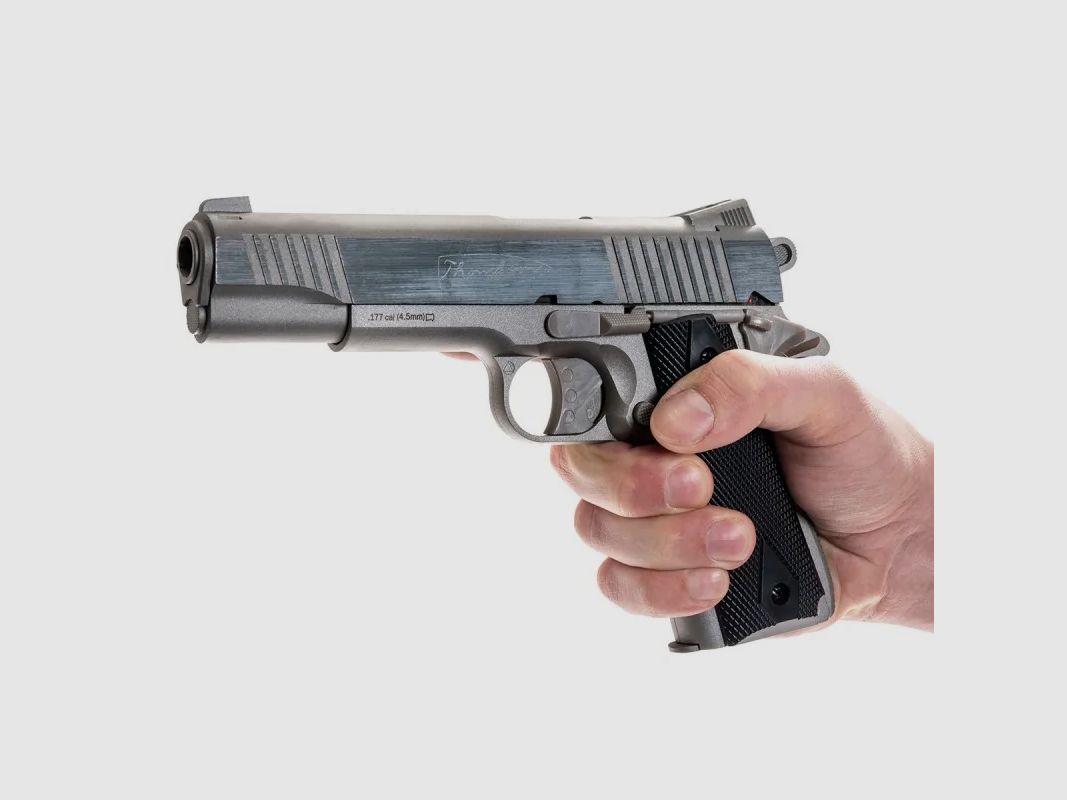 WIATRÓWKA CYBERGUN AUTO-ORDNANCE THOMPSON 1911 SILVER 4,5MM, zdjęcie 4 z 4