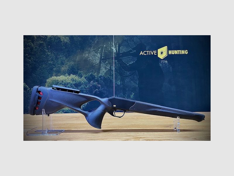 Blaser R8 Ultimate Schäftung / Schwarz-Braun / 17mm Kontur / verst. Schaftrücken & Rückstoßdämpfung