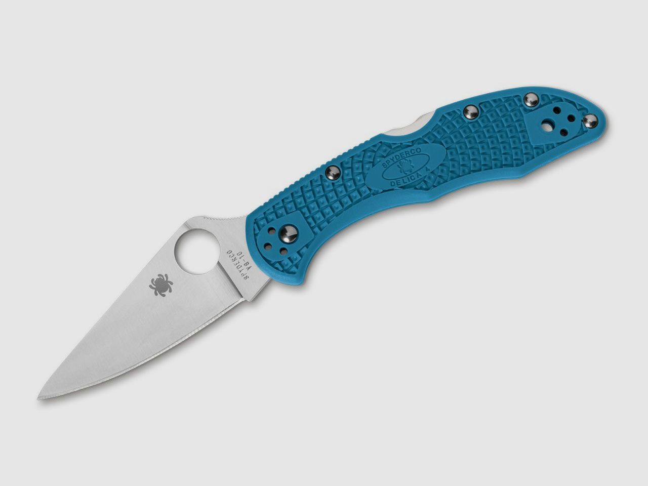 Taschenmesser Delica 4 Lightweight Flat Ground Blue