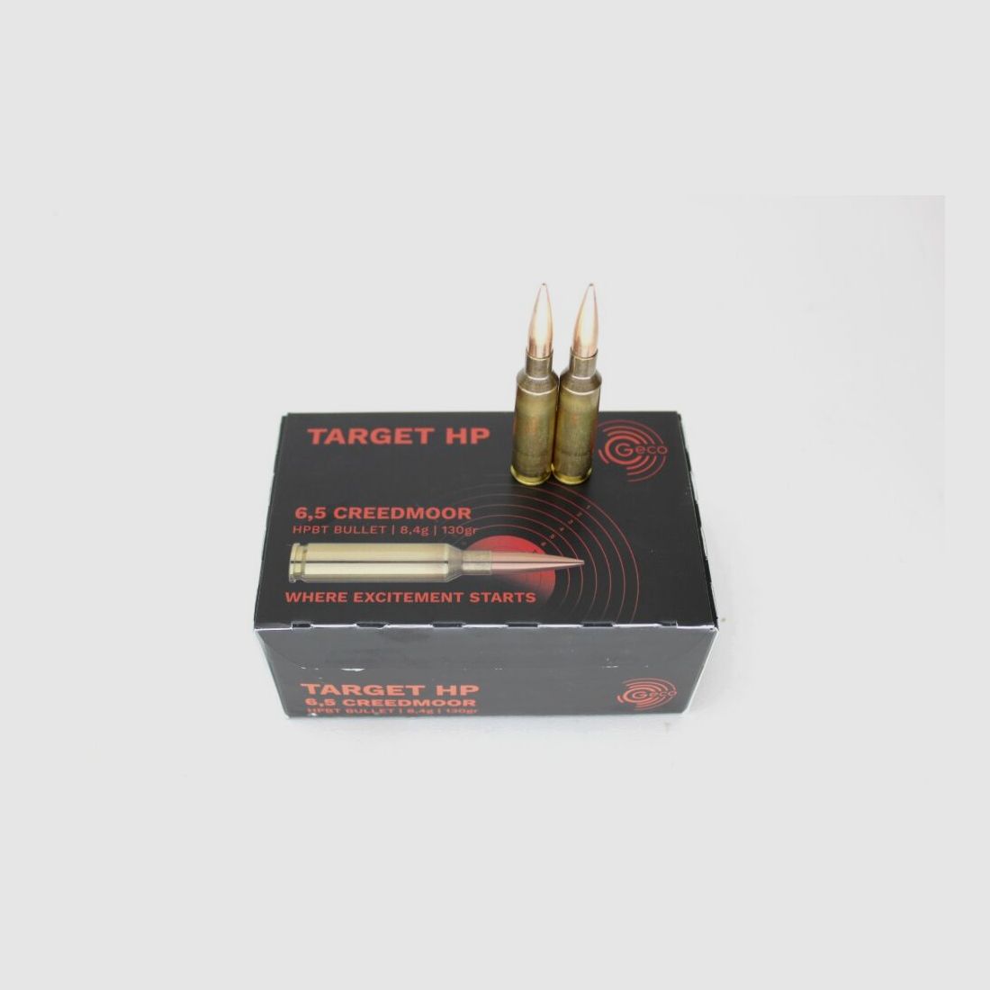 Geco 6,5 Creedmoore Target HP 130gr. 8,4g. 50er Pack - 6,5 Creedmore