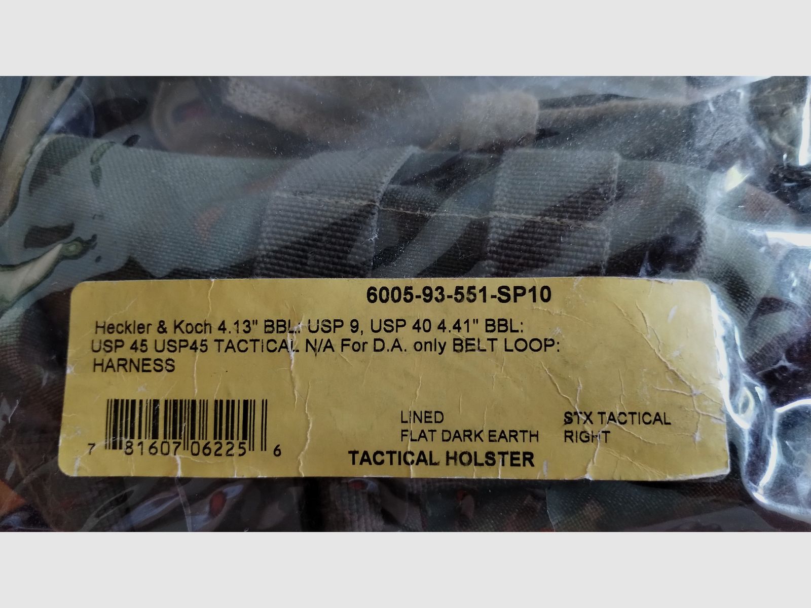 Safariland "STX Tactical" 6005-SP10 mit Gürtelaufnahme