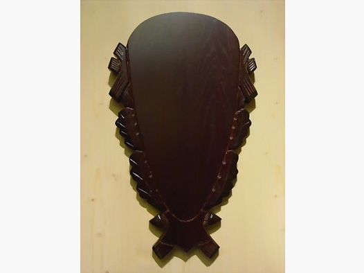 Rothirsch bord / schild gesneden