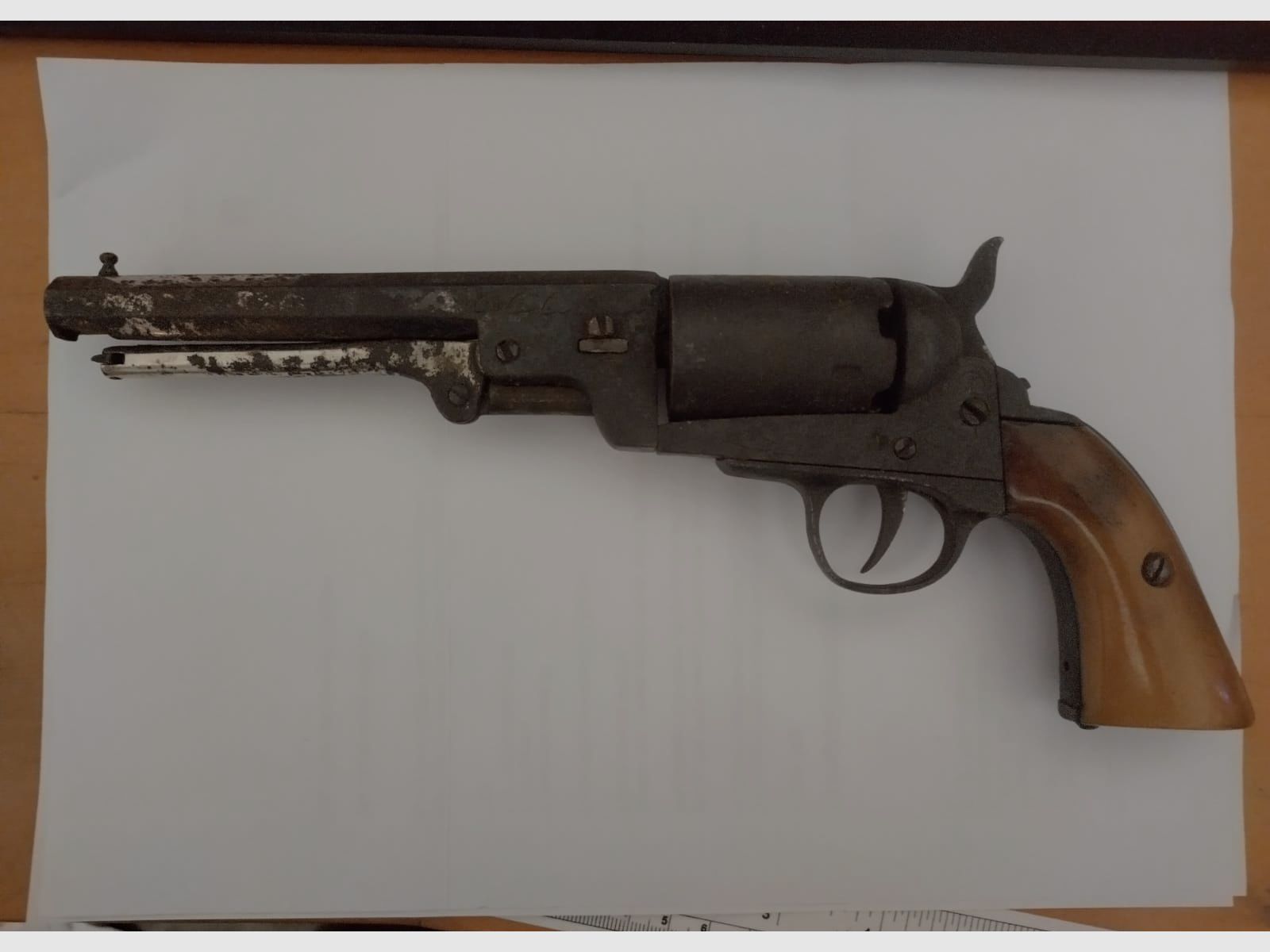 number-identical Colt Navy 1851 percussion revolver cal. .36 free from 18