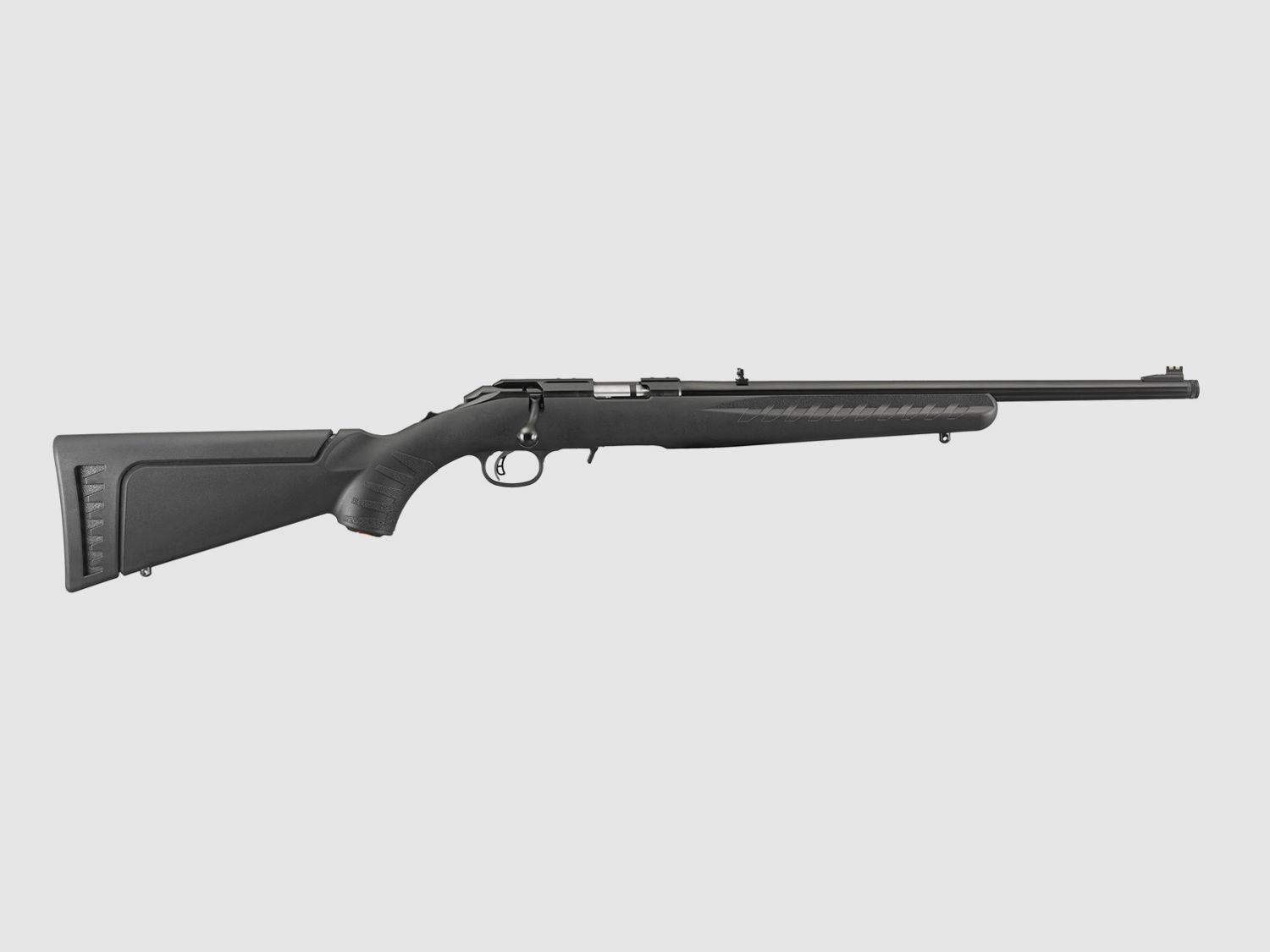 CARABINE RUGER AMERICAN RIMFIRE NOIRE / 18&Prime;- 46CM-FILETE 1/2-28&Prime;-10CPS / .22LR, image 1 sur 5