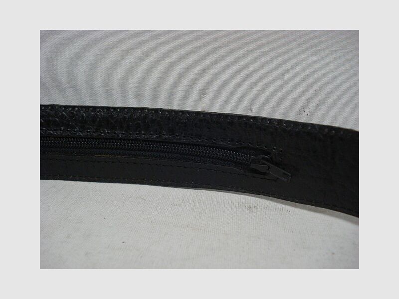 Herbertz Tresor-Leder 100 cm Länge schwarz mit RV