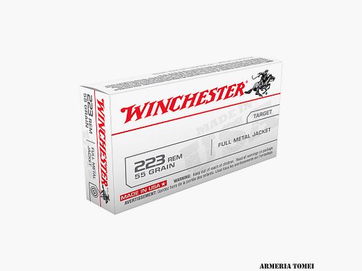 WINCHESTER – 223 REM 55GR FULL METAL JACKET