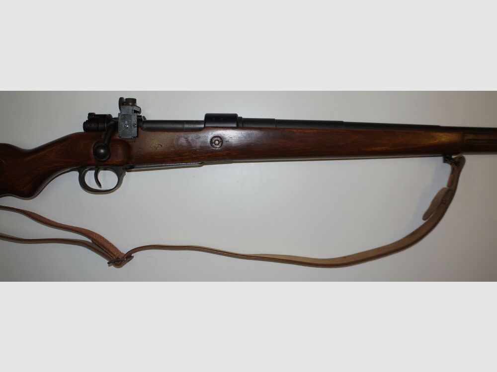 Mauser Werke Oberndorf a.N. Repeating rifle, match rifle byf42 Mauser K98k with long match barrel and diopter, front tunnel 6.5x55SE